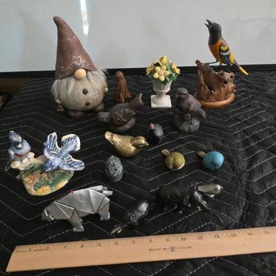 Assorted Birds And Other Figurines 
