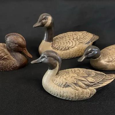 Vintage English Poole Pottery Decoy Geese And Ducks