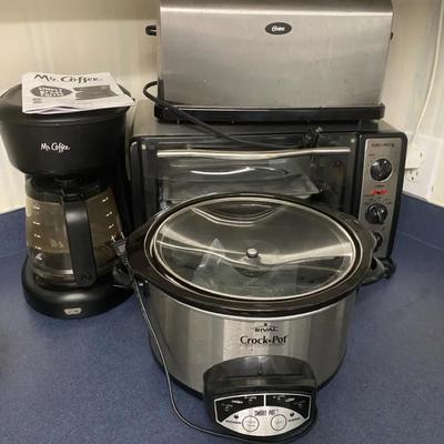 Rival Crockpot, Toaster Oven, Mr. Coffee Maker & Toaster