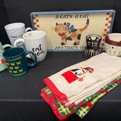 Cat Mugs, Planters And Household Decor