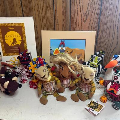 The Lion King On Broadway Souvenir Plush & Movie Lithograph