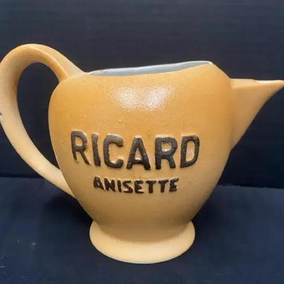 Ricard Anisette Ceramic Jug Made In France 