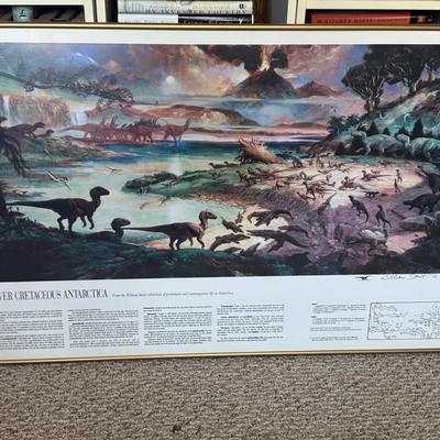 Signed Poster Of Lower Cretaceous Antarctica