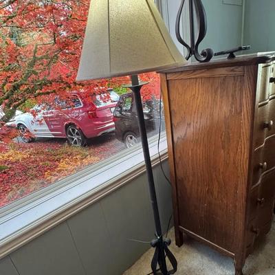 Heavy Iron (?) Floor Lamps