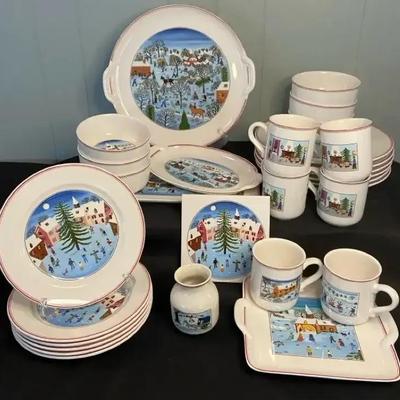 Villeroy & Boch Naïf Christmas Porcelain Dishes Gerard Laplau