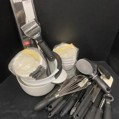 OXO & T-Fal Kitchen Utensils & Plastic Stacking Bowls