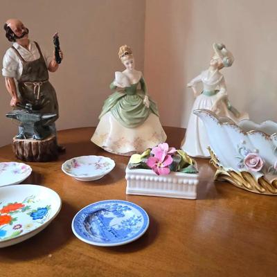 Royal Doulton Figurines, Staffordshire, Limoges & Spode China 