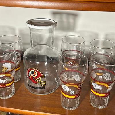 Group Of Washington Redskins Glasses 