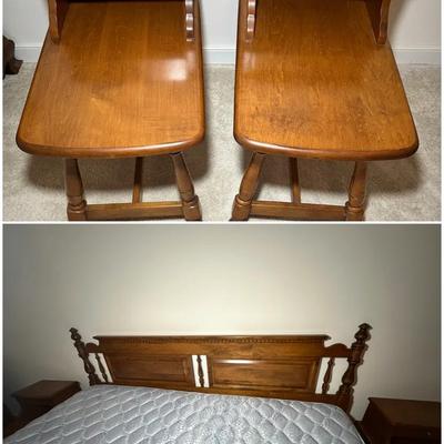 King Size Bed & 2 Matching Nightstands