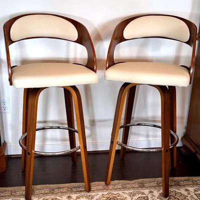 Pair Of Matching MCM Bar Stools