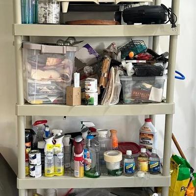 4 Plastic Modular Storage Shelves