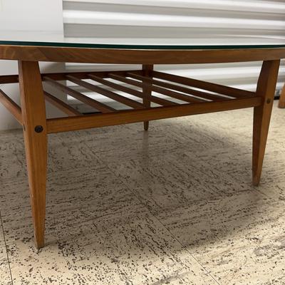 Lane Round Coffee Table with Shelf