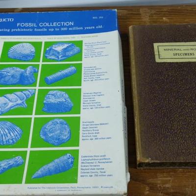 Antique Fossil Collection and Antique Mineral and Rock Specimens 