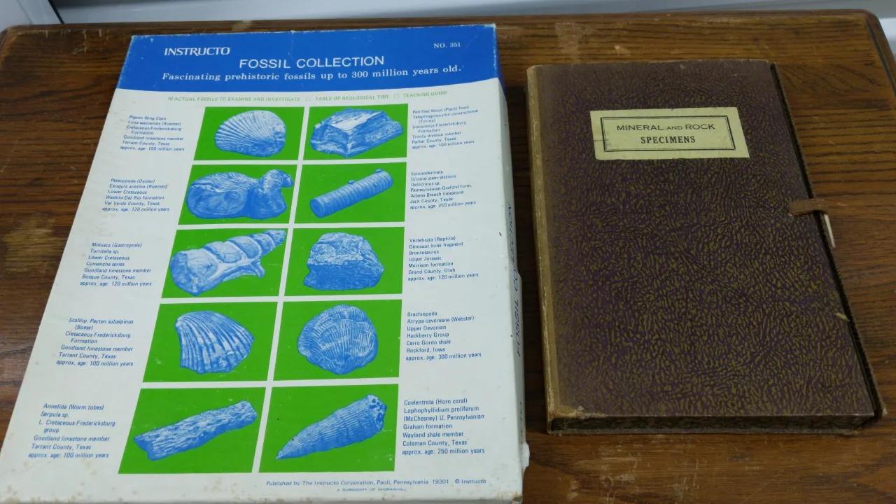 Antique Fossil Collection and Antique Mineral and Rock Specimens 