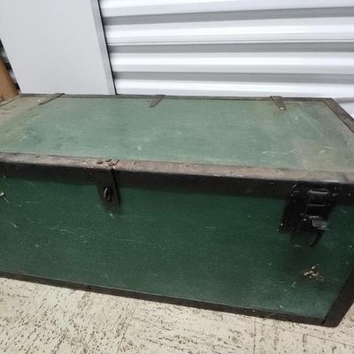 Old Green Footlocker