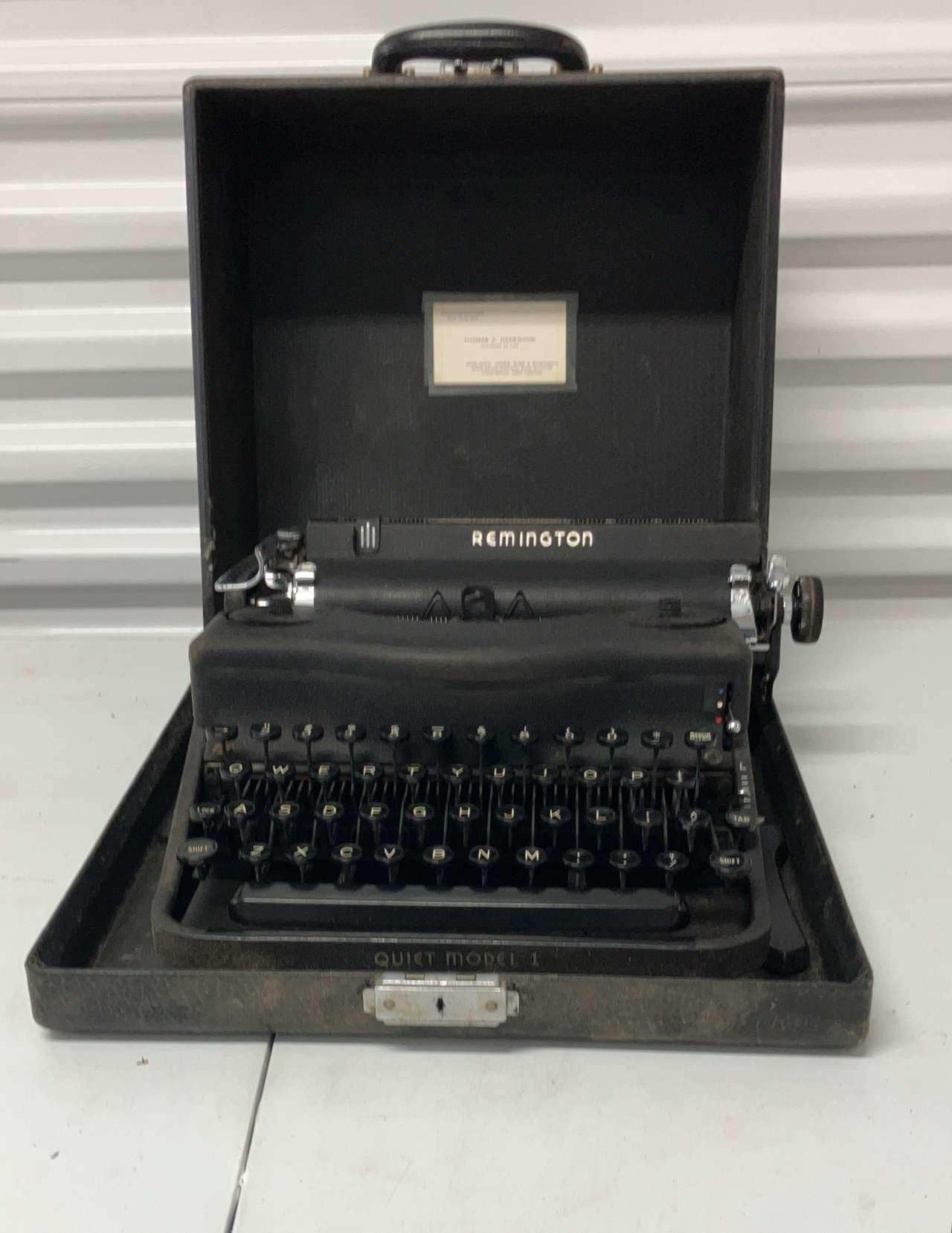 Remington Quiet Model 1 Typewriter 