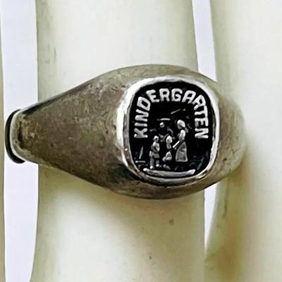 Sterling Silver Kindergarten Teacher Ring