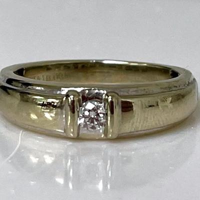 Men’s “Love Vera Wang” Diamond and White Gold Band