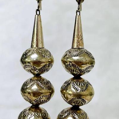 Navajo Pearl Sterling Earrings