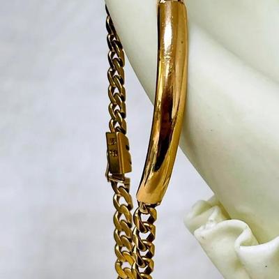 18K Gold ID Bracelet 