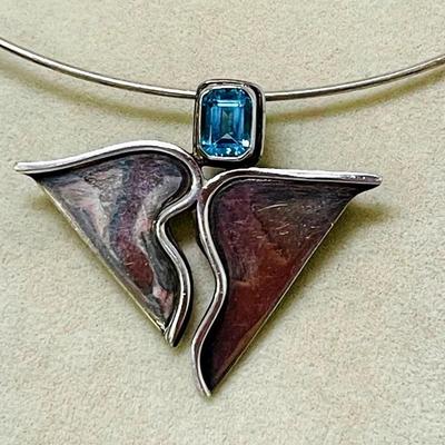 “Sajen” Sterling Silver Brooch / Pendant 