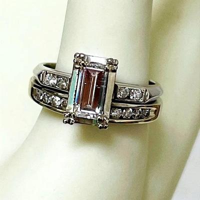 Fused Platinum and Yellow Gold Diamond Ring