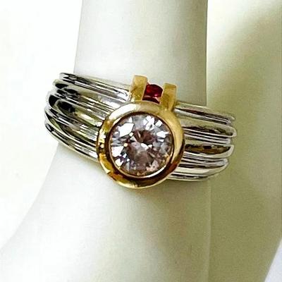 “G.O. Company” 14K CZ Ring