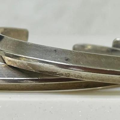 “Don G. Chavez” Signed Sterling Bracelets