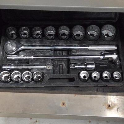 Lot #212 - Pittsburgh 20 Piece Jumbo Socket Set 3/4" Drive 7/8"-2"