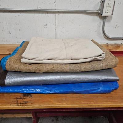Lot #185 - Tarps & Blankets