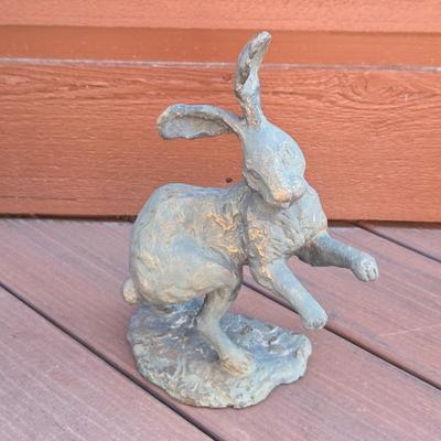 Lot #14 - Cast Metal Garden Rabbit Bunny Yard Patio