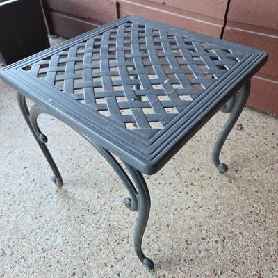 Lot #83 - Powder Coated Aluminum Patio Side Table