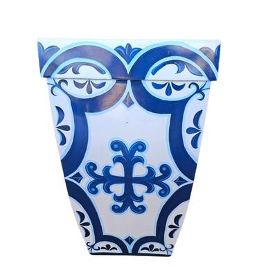 Lot #51 - Very Large Blue & White Tuscan Style Lightweight Planter