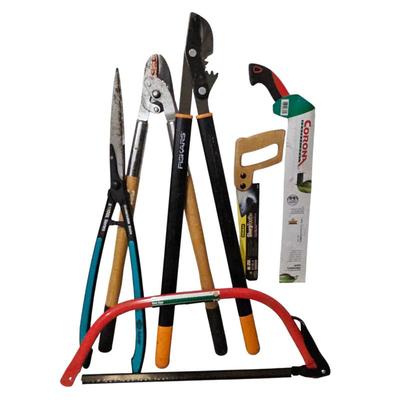 Lot #142 - Yard Pruning Essentials - Pruning Saw, Utility Saw, Bow Saw, Loppers & Shears