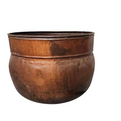 Lot #104 - Rustic Copper Hose Holder With Hose