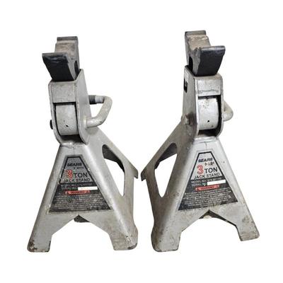 Lot #166 - Sears 3-Ton Jack Stands Pair
