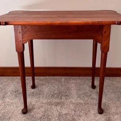 Vintage Wooden Table with Tapered Legs