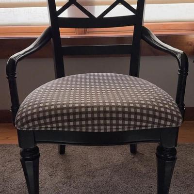 Classic Upholstered Arm Chair with Wooden Frame