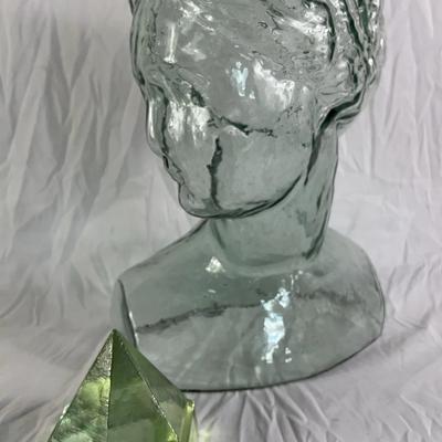 Pair of Decorative Glass Pieces