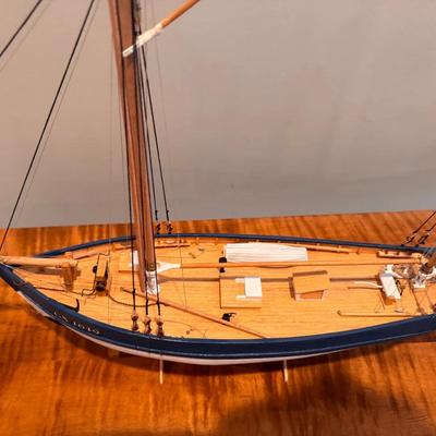 Wooden Model Sailboats, Qty 3