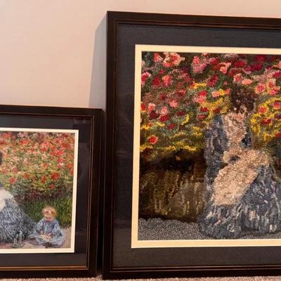 Replicas of - Camille Monet and a Child in the Artist's Garden in Argenteuil 