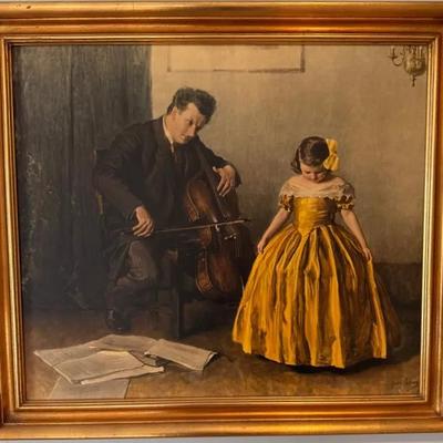 Her First Recital Framed Print