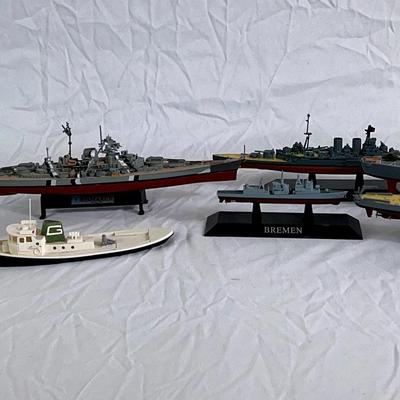 Small Fleet of Model Ships