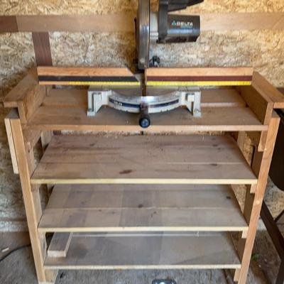 Delta Shopmaster 10” Miter Saw + Custom Rolling Stand 