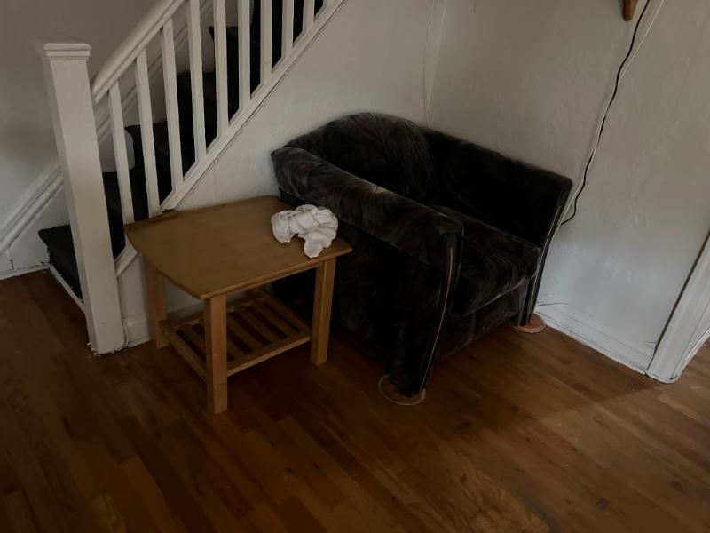 Sale Photo Thumbnail #4: Sofa chair and side table