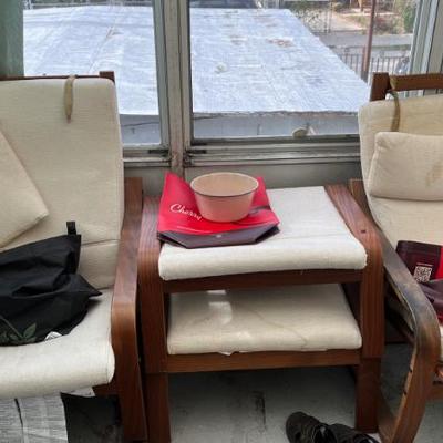 Lounge chairs and stools