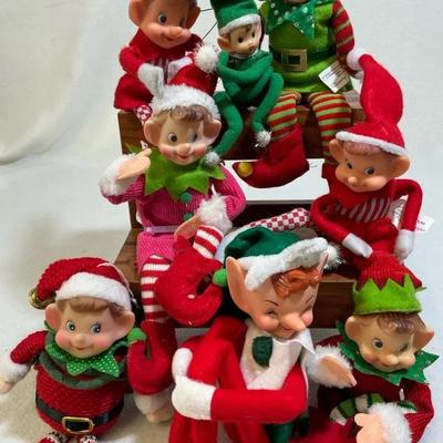 Santa’s Little Helpers, Christmas Elves, 8 Pcs