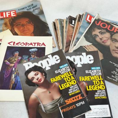 Elizabeth Taylor Ephemera Collection:  Tear Sheets, Magazines & Programs