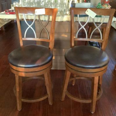 $120 each Hillsdale Furniture swivel bar stools - 6 in this sale 42”H 20”W 22”depth