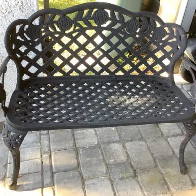 $125 black bench